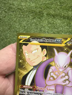 Pokemon Destined Rivals Mewtwo EX Team Rockets Hyper Rare Card 240/182 - Image 4