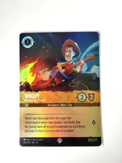 WOODY - Waiting for a Friend - EPIC 205/204 - Lorcana Wilds Unknown Card - NM - Image 1
