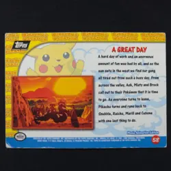 A Great Day 58 Foil - Topps Series - Pokemon Card - Image 2