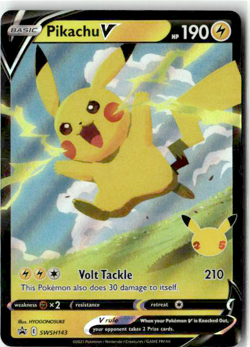 Pikachu V - Holo Promo SWSH: Sword & Shield Promo Cards SWSH143 NM - Image 1