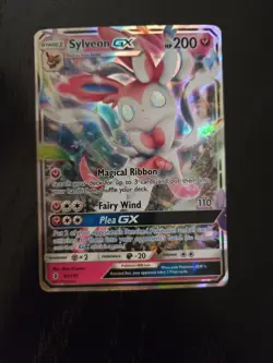 Sylveon GX 92/145 SM LP Guardians Rising Ultra Rare Holo TCG Pokemon Card - Image 1