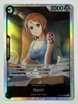 Nami ST14-006 SR - One Piece TCG English Card Near Mint Super Rare - Image 1