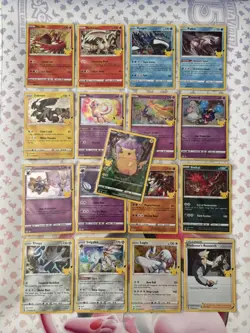 Pokemon TCG Celebrations X16 Holo Card Bundle Plus Pikachu 005/025 - Image 1