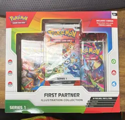 Pokemon TCG First Partner Illustration Collection Series 1 Box 9 Cards 2021 - Image 1