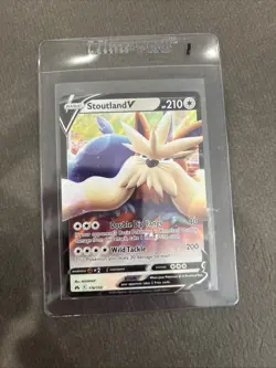 Stoutland V 116/159 Ultra Rare Crown Zenith TCG Pokemon Card NM - Image 3