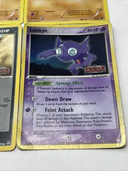 Pokemon Card Lot Sableye Stamped Power Keepers Poochyena Stamped McDonalds Holo - Image 4