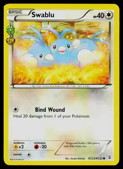 Pokemon Card Swablu RC23/RC32 Generations Radiant Collection Common - Image 1