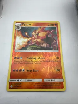 Pokemon Tcg Card Pyroar 37/236 Reverse Holo Rare Cosmic Eclipse - Image 1