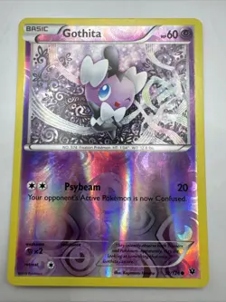 Pokemon TCG Card Gothita Fates Collide Reverse Holo 32/124 - Image 1