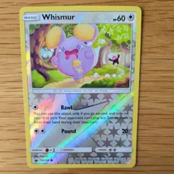 WHISMUR 116/168 POKEMON CARD (CELESTIAL STORM SET) REVERSE HOLO - Image 1