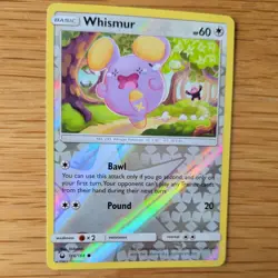 WHISMUR 116/168 POKEMON CARD (CELESTIAL STORM SET) REVERSE HOLO - Image 3
