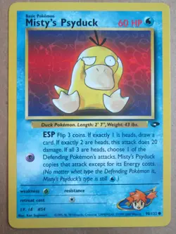 Misty's Psyduck - 90/132 - Common WOTC TCG—Gym Challenge Set Pokemon Card - Image 1