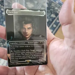 Zack Fair Magic the Gathering/MTG Foil Card - Promo FFVII Rebirth Switch 2 Bonus - Image 1