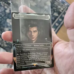 Zack Fair Magic the Gathering/MTG Foil Card - Promo FFVII Rebirth Switch 2 Bonus - Image 2