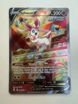Sylveon v Alternate Full Art Holo Card 184/203 Evolving Skies great condition - Image 1