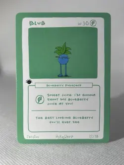 POKEDERP BLUB ( ODDISH ) 22/38 - JWILLY POKEMON CARDS - Image 1