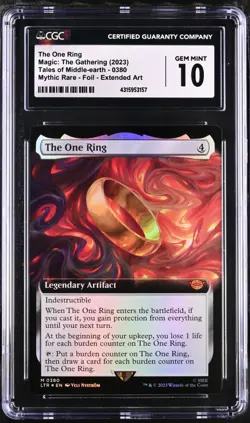 The One Ring (CGC GEM MINT 10) - Extended Art - Foil - MTG Lord of the Rings - Image 1
