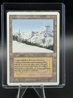 MTG 1994 Taiga Revised Magic The Gathering Dual Land - Image 1