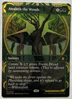 Awaken the Woods #49 Secrets of Strixhaven: Mystical Archive Borderless Foil M - Image 1