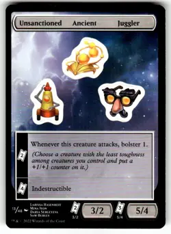 MTG Unfinity Unsanctioned Ancient Juggler #13 Regular Token NM - Image 1