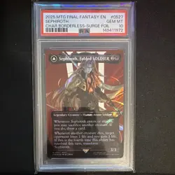 MTG Final Fantasy Sephiroth #0527 Borderless Surge Foil PSA 10 - Image 2