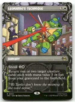 Leonardo's Technique Showcase MTG Teenage Mutant Ninja Turtles 224 R NM - Image 1