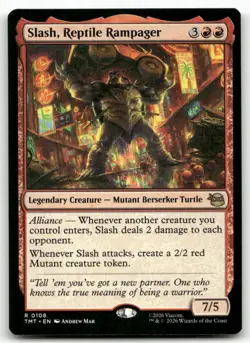 Slash, Reptile Rampager MTG Teenage Mutant Ninja Turtles 108 R NM - Image 1