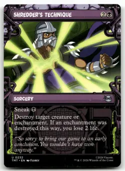 Shredder's Technique Showcase MTG Teenage Mutant Ninja Turtles 232 U NM - Image 1