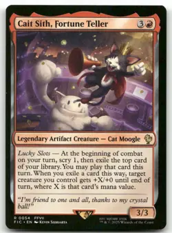 Cait Sith, Fortune Teller 54 MTG Commander: FINAL FANTASY R NM - Image 1