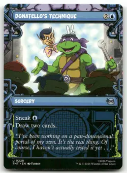Donatello's Technique Showcase MTG Teenage Mutant Ninja Turtles 228 U NM - Image 1