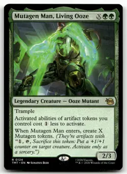 Mutagen Man, Living Ooze MTG Teenage Mutant Ninja Turtles 124 R NM - Image 1