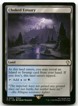 Choked Estuary 379 MTG R Commander: FINAL FANTASY Near Mint - Image 1