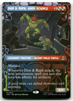Don & Raph Hard Science Showcase MTG Teenage Mutant Ninja Turtles 243 R NM - Image 1