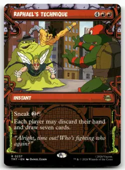 Raphael's Technique Showcase MTG Teenage Mutant Ninja Turtles 237 R NM - Image 1