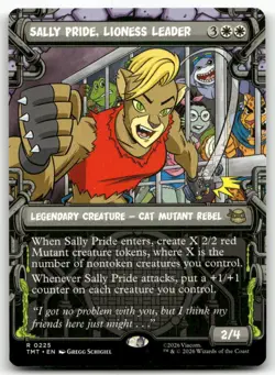 Sally Pride, Lioness Leader (Showcase) MTG Teenage Mutant Ninja Turtles 225 R NM - Image 1
