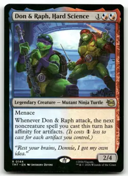 Don & Raph, Hard Science MTG Teenage Mutant Ninja Turtles 144 R NM - Image 1