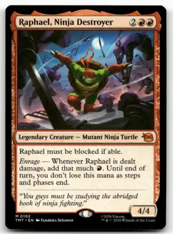 Raphael, Ninja Destroyer MTG Teenage Mutant Ninja Turtles 102 M NM - Image 1