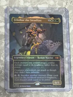 Felothar the Steadfast (Borderless) #4 FOIL MTG Tarkir Dragonstorm TDC NM X1 - Image 1