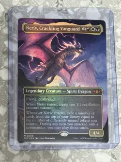 Neriv, Crackling Vanguard (Borderless) #6 FOIL MTG Tarkir Dragonstorm TDC NM X1 - Image 1