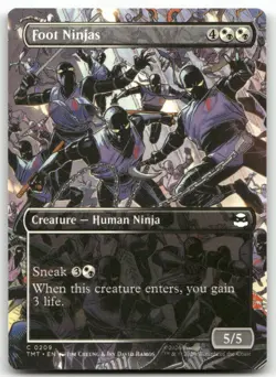Foot Ninjas Borderless MTG Teenage Mutant Ninja Turtles 209 C NM - Image 1