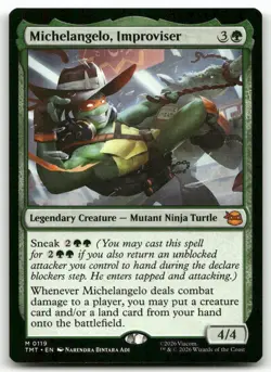 Michelangelo, Improviser MTG Teenage Mutant Ninja Turtles 119 M NM - Image 1