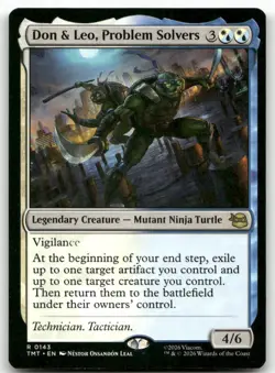 Don & Leo, Problem Solvers MTG Teenage Mutant Ninja Turtles 143 R NM - Image 1