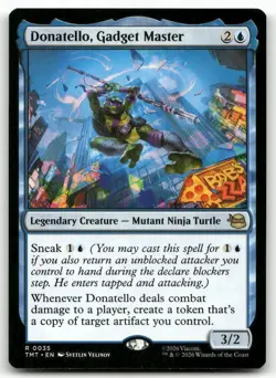 Donatello, Gadget Master MTG Teenage Mutant Ninja Turtles 35 R NM - Image 1