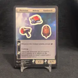 Wizards of the Coast MTG Unfinity Phyrexian Midway Bamboozle Sticker 18/48 2022 - Image 1
