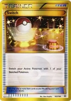 Switch (163 Secret Rare, #163/160) - Holofoil XY - Primal Clash LP Pokemon - Image 1