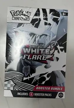 Pokemon TCG White Flare Booster Bundle 6 Packs TCG Sealed Cards - Image 1