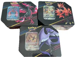 Pokemon TCG Crown Zenith Legendary Birds Tin Lot (3) Sealed Promo 2019 - Image 1