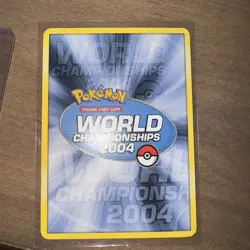 Pokemon TCG Suicune EX World Championship 2004 Singles 94/95 - Image 2