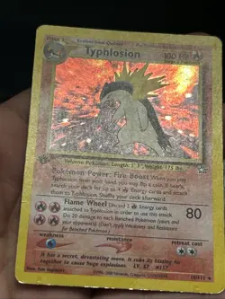 Pokemon TCG Typhlosion 18/111 Neo Genesis 1st Edition 2000 Holo Rare- DMG/ HP - Image 3