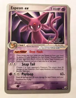 Espeon ex 102/115 2006 World Championships Ultra Rare Pokemon Card NM - Image 1